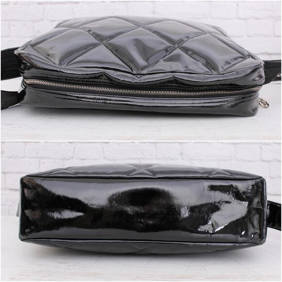Chanel Black Patent Leather Camera Bag Shoulder Crossbody A4996 - Picture 11 of 11